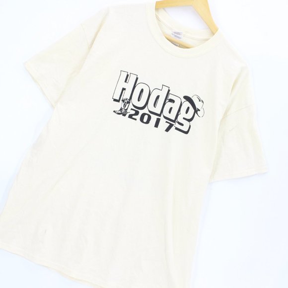 Vintage Gildan T-Shirt Men's Retro Hodag Country Festival 2017 White Size XL - Picture 2 of 8